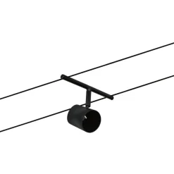 Vaijerivalaisin Paulmann CorDuo Cup, GU5.3, 12V, mattamusta/kromi