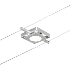 Vaijerivalaisin Paulmann CorDuo MacLED, 250lm, 4.5W, 3000K, 12V, mattakromi