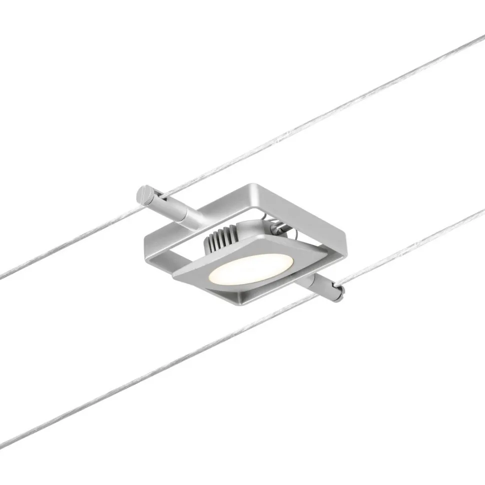 Vaijerivalaisin Paulmann CorDuo MacLED, 250lm, 4.5W, 3000K, 12V, mattakromi