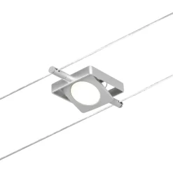 Vaijerivalaisin Paulmann CorDuo MacLED, 250lm, 4.5W, 3000K, 12V, mattakromi