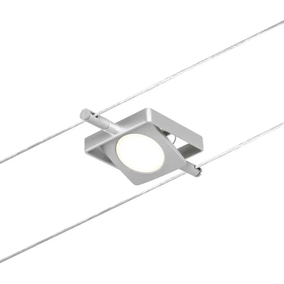 Vaijerivalaisin Paulmann CorDuo MacLED, 250lm, 4.5W, 3000K, 12V, mattakromi