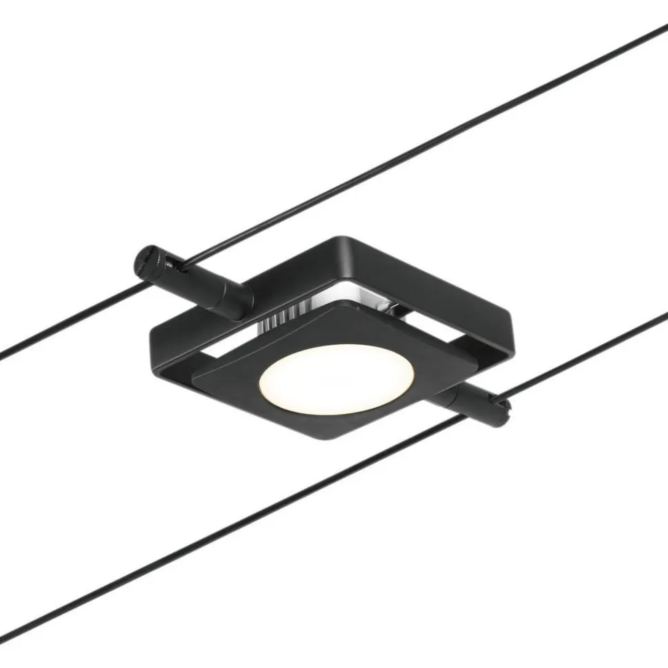Vaijerivalaisin Paulmann CorDuo MacLED, 250lm, 4.5W, 3000K, 12V, mattamusta