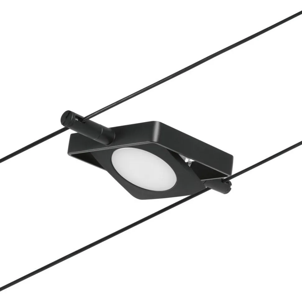 Vaijerivalaisin Paulmann CorDuo MacLED, 250lm, 4.5W, 3000K, 12V, mattamusta
