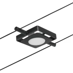 Vaijerivalaisin Paulmann CorDuo MacLED, 250lm, 4.5W, 3000K, 12V, mattamusta