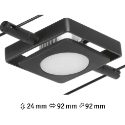 Vaijerivalaisin Paulmann CorDuo MacLED, 250lm, 4.5W, 3000K, 12V, mattamusta