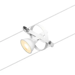 Vaijerivalaisin Paulmann CorDuo Cardan, GU5.3, 12V, mattamusta