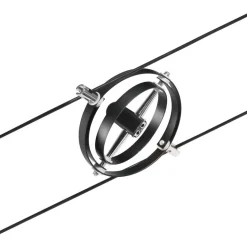Vaijerivalaisin Paulmann CorDuo Cardan, GU5.3, 12V, mattamusta