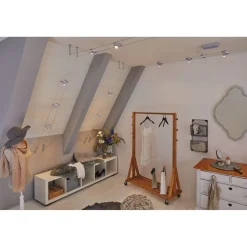 Vaijerivalaisin Paulmann CorDuo Cardan, GU5.3, 12V, mattamusta