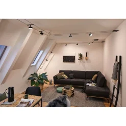 Vaijerivalaisin Paulmann CorDuo Circle, 180lm, 5W, 3000K, 12V, mattavalkoinen