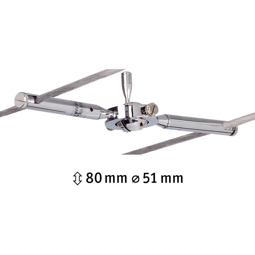 Vaijerivalaisin Paulmann TogoLED, GU5.3, 12V, himmennettävä, kromi