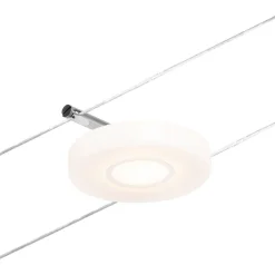 Vaijerivalaisin Paulmann CorDuo DiscLED, 200lm, 4.5W, 3000K, 12V, mattakromi