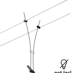 Vaijerivalaisin Paulmann CorDuo Comet, GU5.3, 12V, himmennettävä, mattakromi