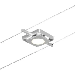Vaijerivalaisinsetti Paulmann CorDuo RoundMac Basic, 3000K, 230/12V, 5 valaisinta, kromi