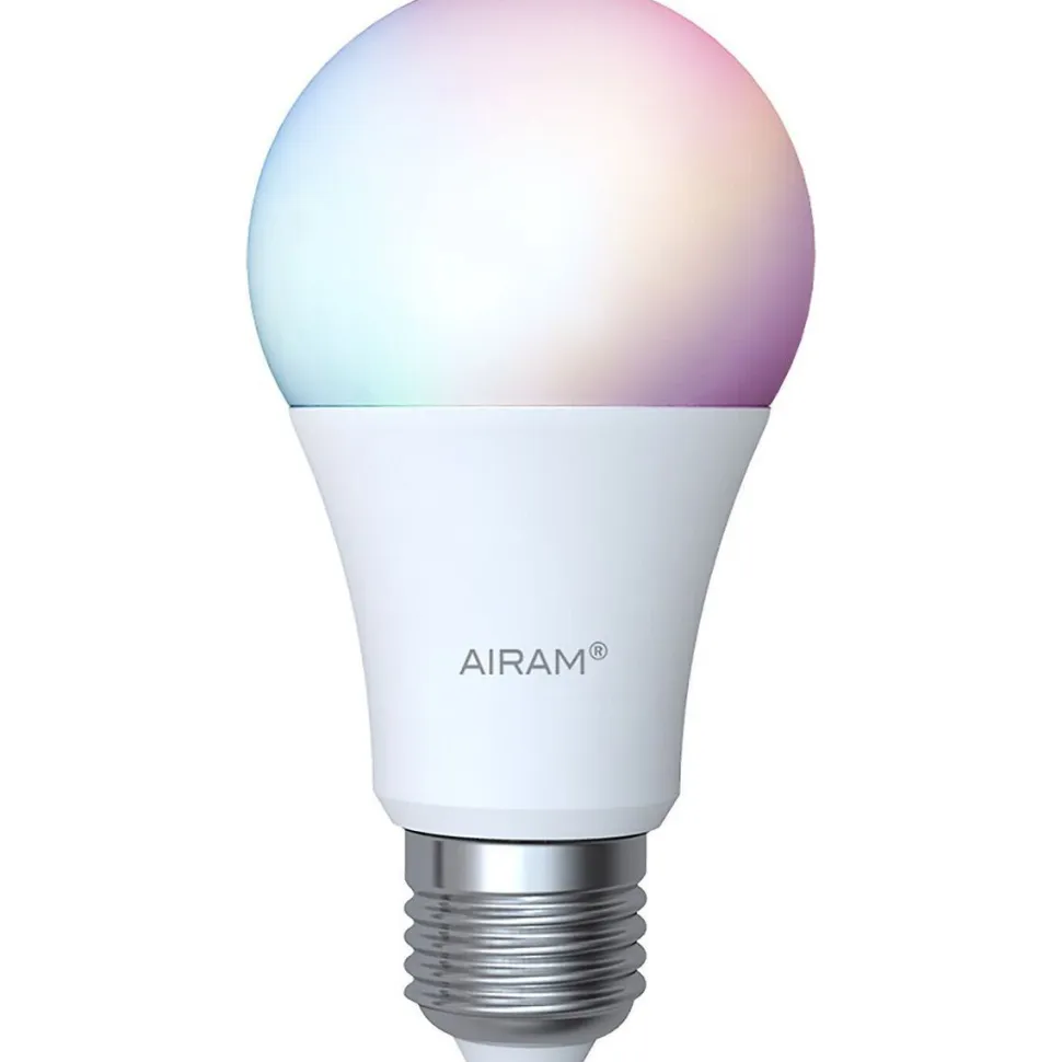 Vakiolamppu Airam SmartHome, 11W, E27, 1055lm, 2700-6500K, RGB/TW, opaali