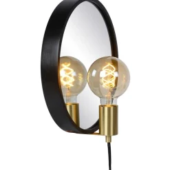 Valaisin ja peili Lucide Reflex Ø31cm, eri värejä