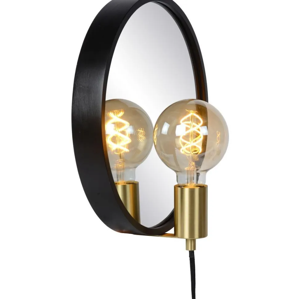 Valaisin ja peili Lucide Reflex Ø31cm, eri värejä