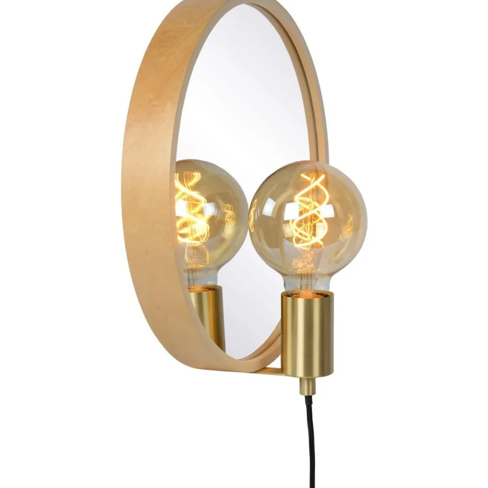 Valaisin ja peili Lucide Reflex Ø31cm, eri värejä