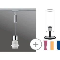 Valaisinjohtosarja kiskoon Paulmann URail 2Easy Basic E27 1500mm mattakromi