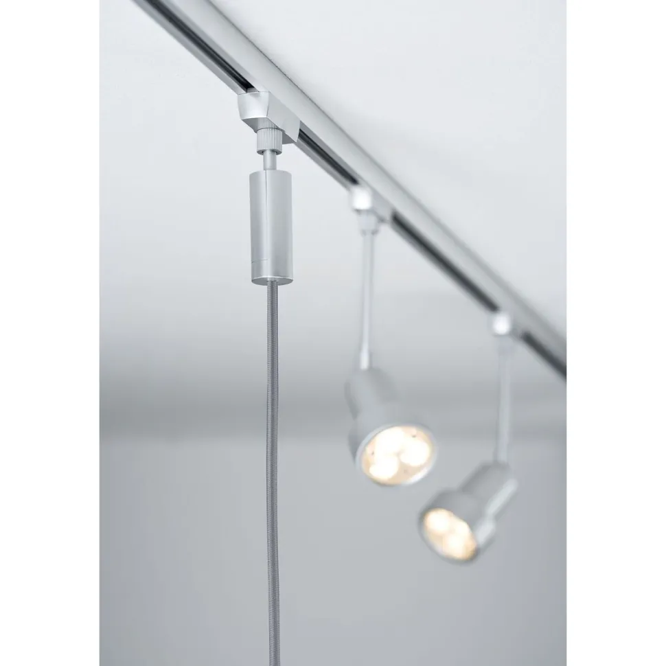 Valaisinjohtosarja kiskoon Paulmann URail 2Easy Basic E27 1500mm mattakromi