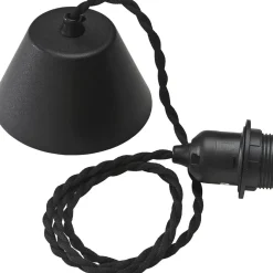 Valaisinjohtosarja PR Home kierretty 1,2m musta