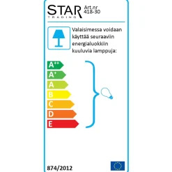 Valaisinjohtosarja ulkokäyttöön Star Trading 5 m E27 musta