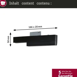 Valaisinkiinnike Paulmann URail Zigbee 3.0 spottivalaisimelle kiskoon valkoinen