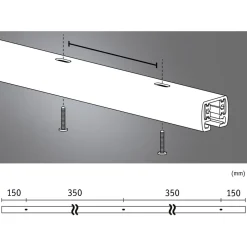 Valaisinkisko Paulmann URail 0.1m 230V valkoinen
