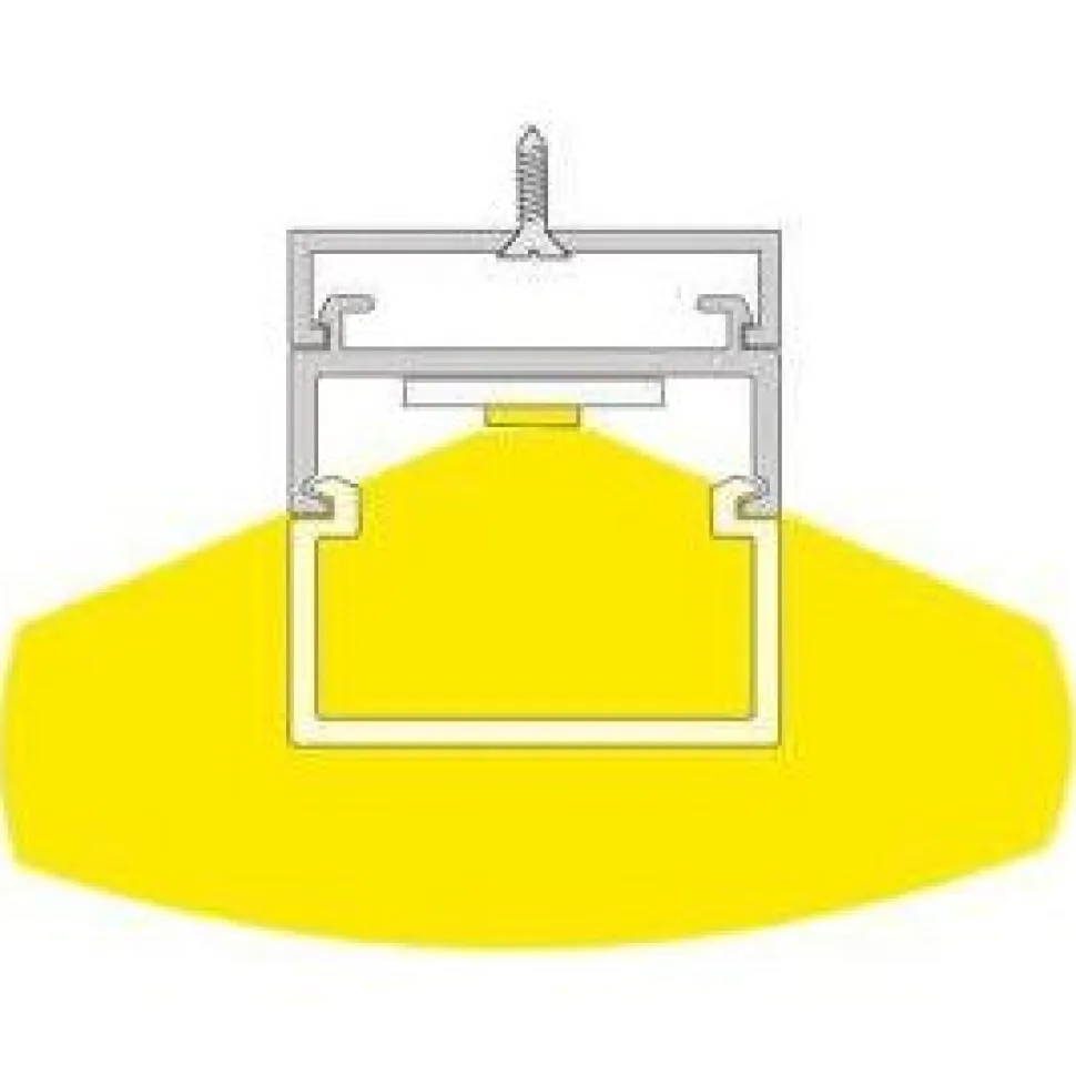 Valaisinlista LED-nauhalle Limente Decker 2m alumiini