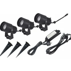 Valaisinpaketti Malmbergs Elite Kit, 3x6,5W, IP65