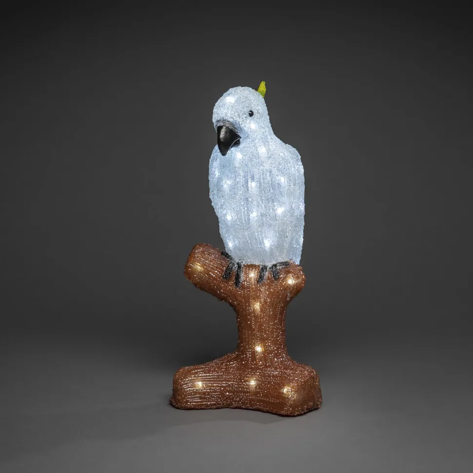 Valokoriste Konstsmide Papukaija, IP44, 48 x LED, 47cm