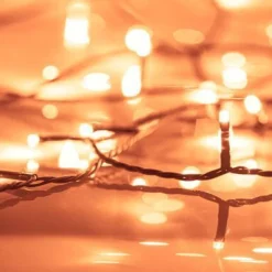 Valonauha, 400 LED-valoa, 40 m, 8 valoefektiä, IP44, lämmin valkoinen