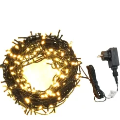 Valonauha, 2000 LED-valoa, sisä- ja ulkokäyttöön, 200m, IP44, lämmin valkoinen