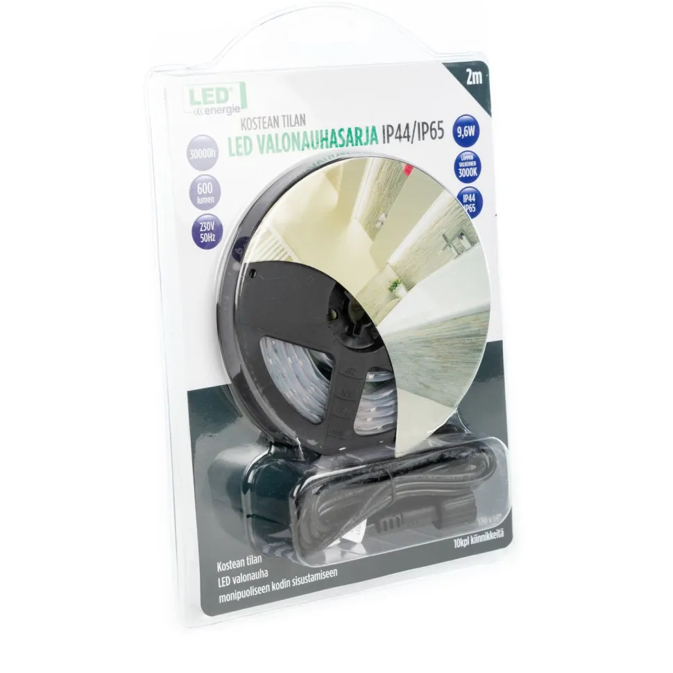 Valonauhasarja Led Energie, LED, 9.6W, 600lm, 3000K, IP65, 2m
