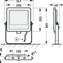 Valonheitin Twenty3 2390 G2, IP65, 40W, 5000lm, 3/4K