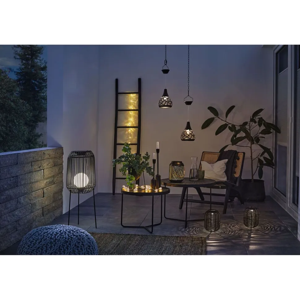 Valosarja aurinkokennolla Paulmann Pauleen Solar Glamour, IP44, 2.8m, 3000K, kulta