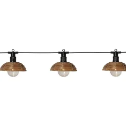 Valosarja Star Trading Cesta Light, ulkokäyttöön, 6-osainen, 350cm, ruskea/musta