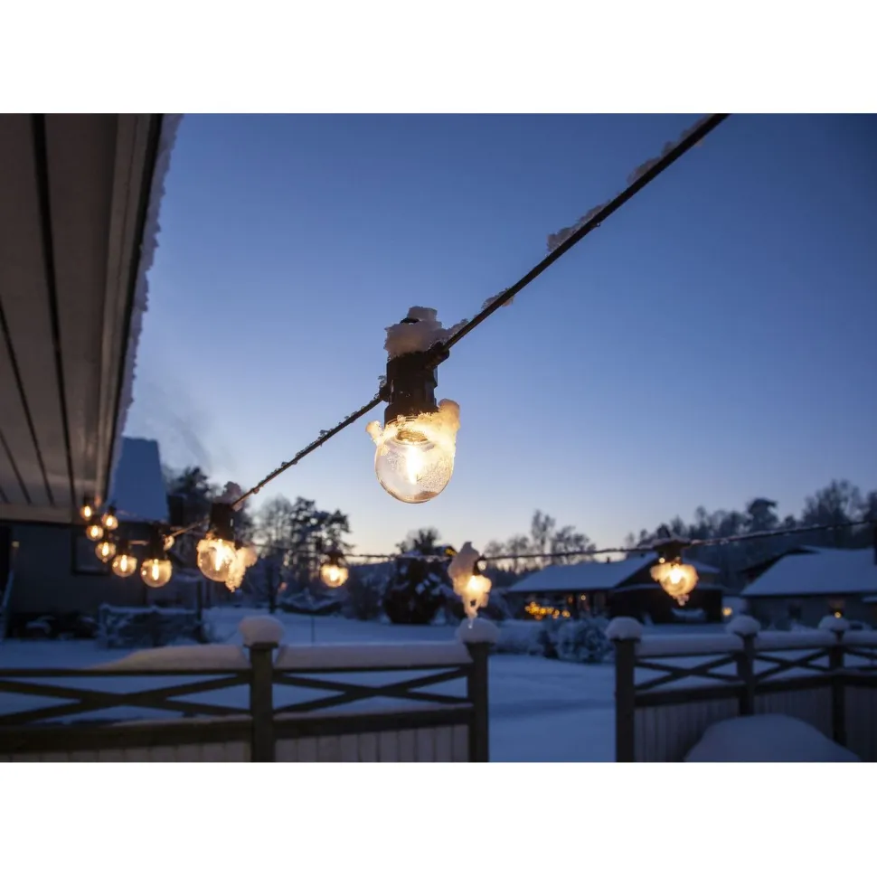 Valosarja Star Trading Circus Small, 20-osainen, 855cm, opaalivalkoinen/musta