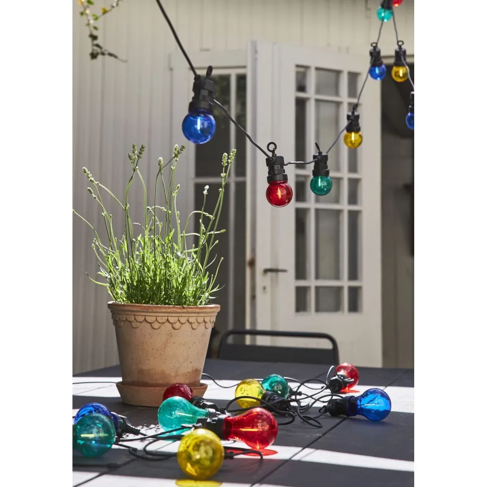 Valosarja Star Trading Circus Small, 20-osainen, 855cm, opaalivalkoinen/musta