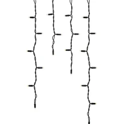 Valoverho Markslöjd Chrissline, 100 kylmän valkoista valoa, 2x0.7m musta