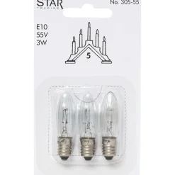 Varalamppu Star Trading E10 1,8W 24V Ø45x13mm 3 kpl