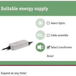 Virtalähde Paulmann Plug & Shine 75W 230/24V DC IP67 ulkovalaistukseen antrasiitti