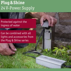 Virtalähde Paulmann Plug & Shine 75W 230/24V DC IP67 ulkovalaistukseen antrasiitti