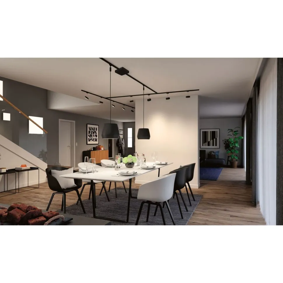 Virtalähde Paulmann URail, Smart Home Zigbee 3.0, 227x196mm, max.300W, mattamusta