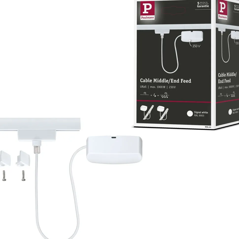 Virtasyöttökaapeli Paulmann URail 1m max. 1000W valkoinen