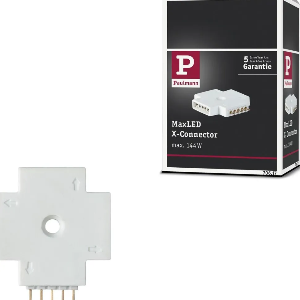 X-liitin Paulmann MaxLED, 32x28mm, max.144W, valkoinen