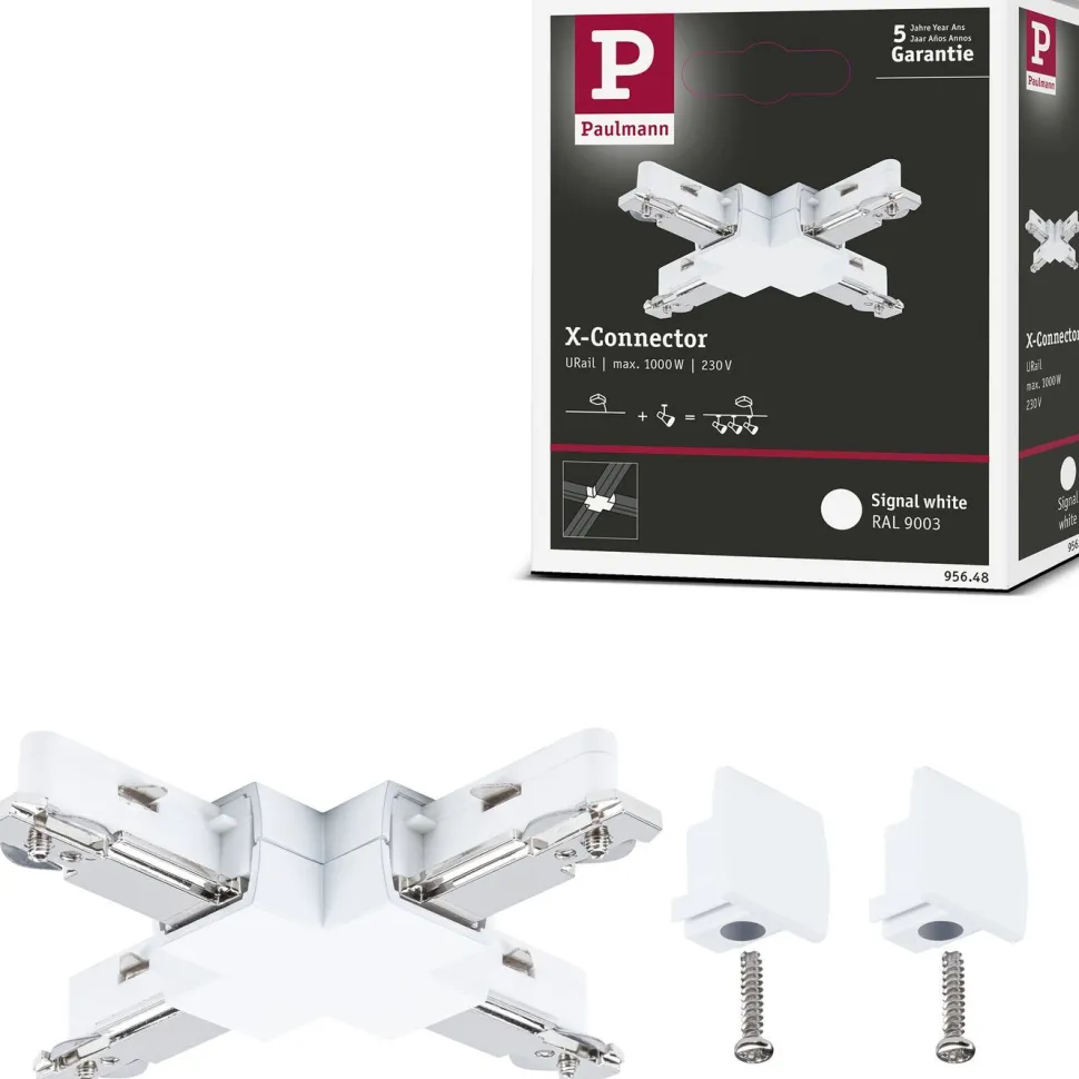 X-liitin Paulmann URail Light&Easy 104x104mm max. 1000W valkoinen