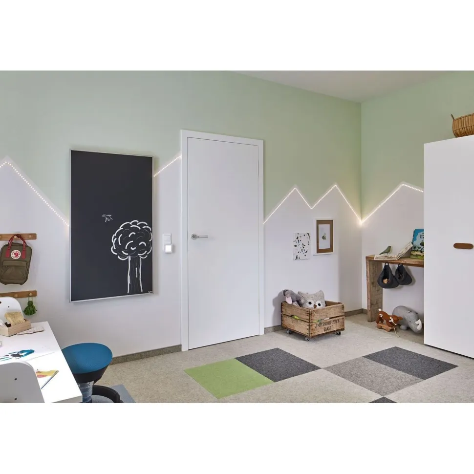 Yövalo Paulmann Esby Square, 3000K, 0,7lm, hämärätunnistin